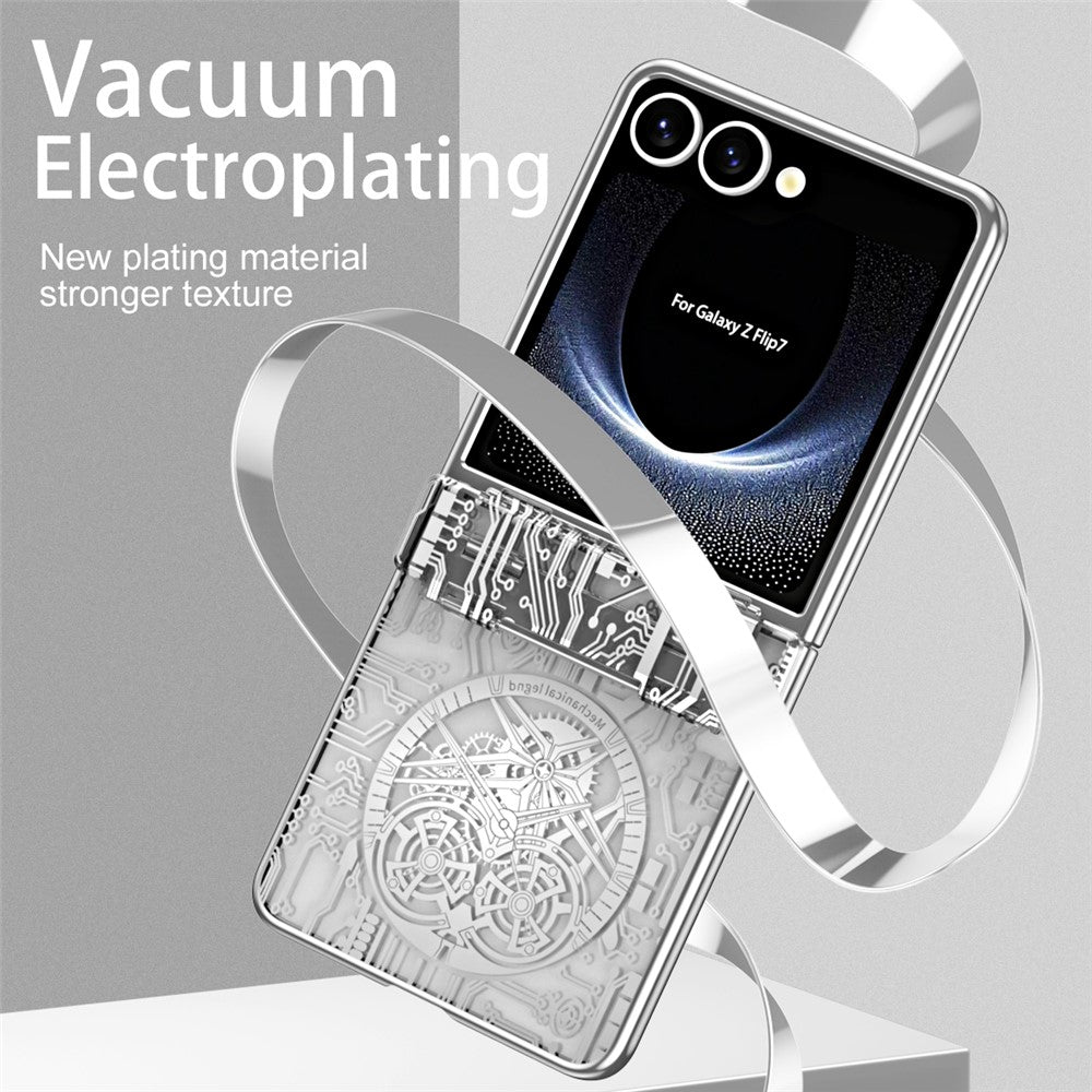 Til Samsung Galaxy Z Flip7 5G etui Mekanisk Legende Galvanisering PC Telefoncover