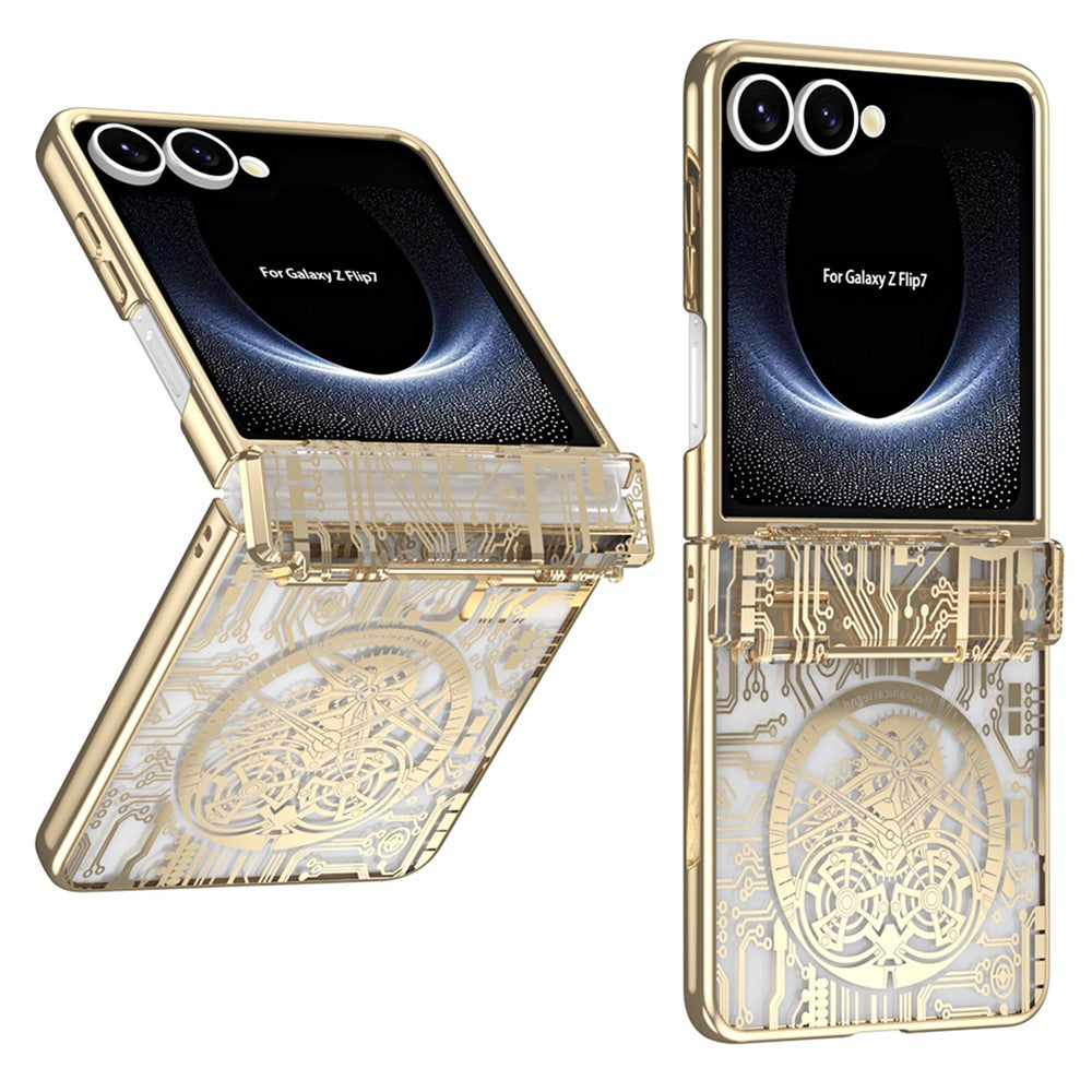 Til Samsung Galaxy Z Flip7 5G etui Mekanisk Legende Galvanisering PC Telefoncover