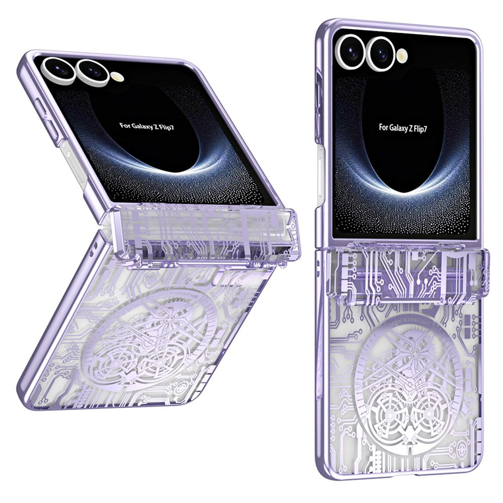 Til Samsung Galaxy Z Flip7 5G etui Mekanisk Legende Galvanisering PC Telefoncover