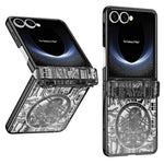Til Samsung Galaxy Z Flip7 5G etui Mekanisk Legende Galvanisering PC Telefoncover