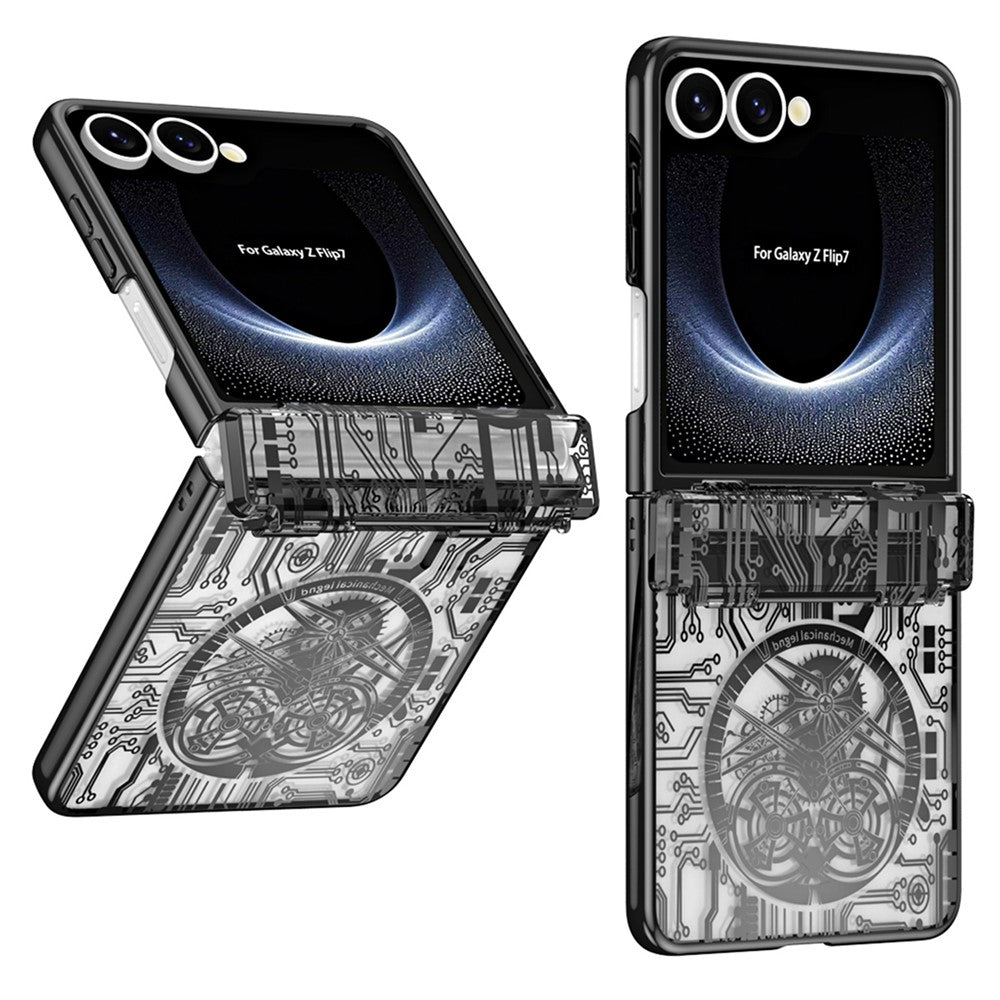 Til Samsung Galaxy Z Flip7 5G etui Mekanisk Legende Galvanisering PC Telefoncover