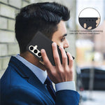 BINFEN COLOR til Samsung Galaxy A15 5G / Galaxy A15 4G læderetui BF36 Blomstret mønster telefoncover RFID-blokerende pungstander