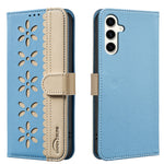 BINFEN COLOR til Samsung Galaxy A15 5G / Galaxy A15 4G læderetui BF36 Blomstret mønster telefoncover RFID-blokerende pungstander