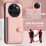 For Xiaomi 15 Ultra Case RFID Blocking Card Holder Kickstand TPU + PU Leather Phone Back Cover