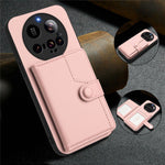 For Xiaomi 15 Ultra Case RFID Blocking Card Holder Kickstand TPU + PU Leather Phone Back Cover