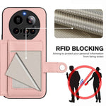 For Xiaomi 15 Ultra Case RFID Blocking Card Holder Kickstand TPU + PU Leather Phone Back Cover