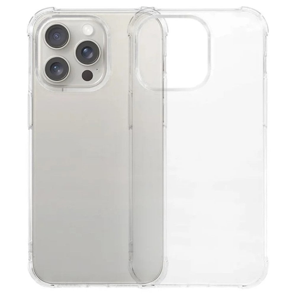 WANLONFENG For iPhone 11 Pro Max TPU Case WL3 Series 1.5mm Phone Cover (Big Lens Hole) with Tempered Glass