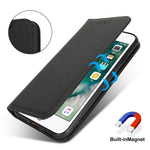 Stativcover til iPhone SE (2022) / (2020) / 8 / 7 Litchi-tekstur læder flip-telefoncover med rem / pung
