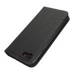 Stativcover til iPhone SE (2022) / (2020) / 8 / 7 Litchi-tekstur læder flip-telefoncover med rem / pung
