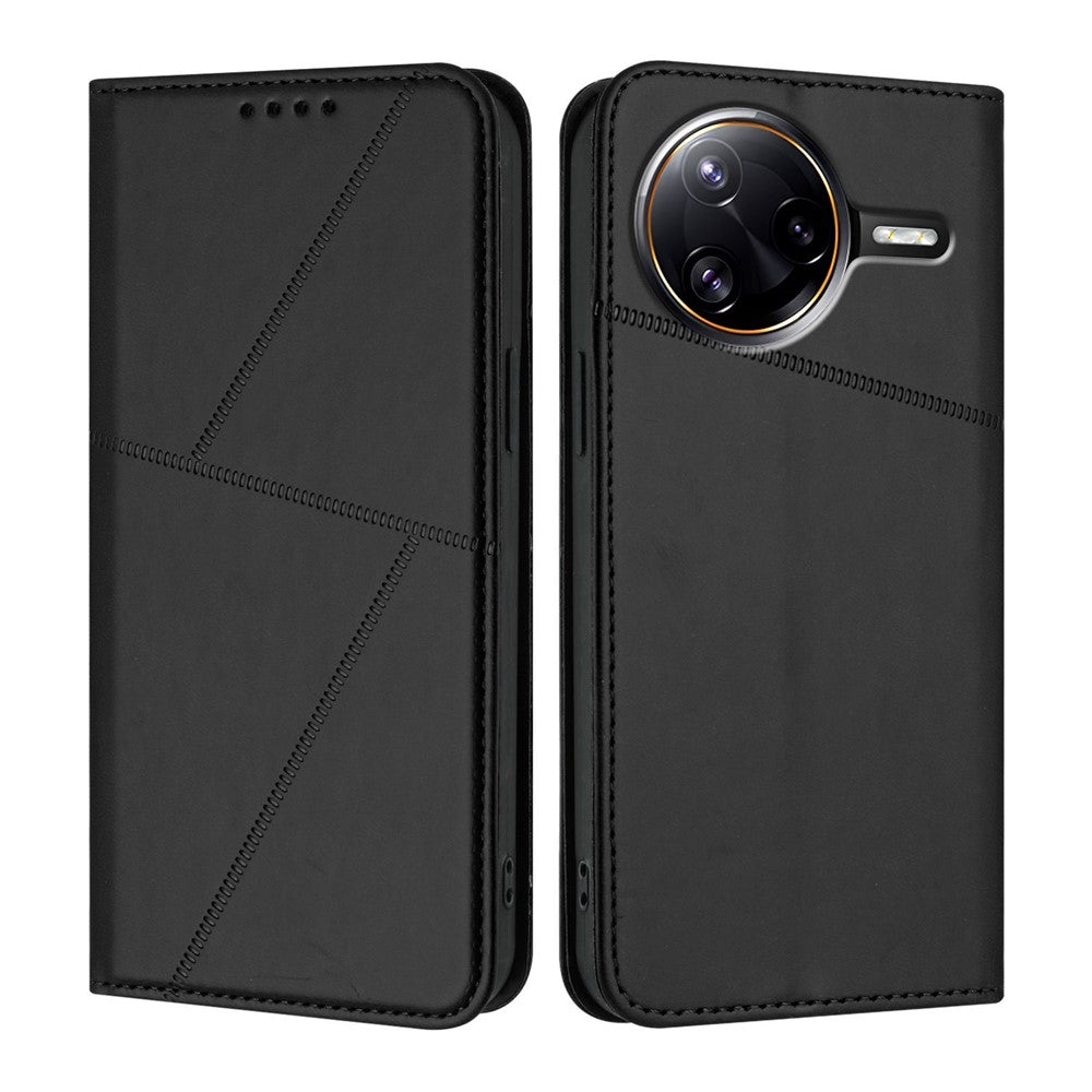 Xiaomi Poco F7 Ultra 5G / Xiaomi Redmi K80 Pro 5G-plånboksfodral med magnetisk stängning, läderflipfodral och stativ