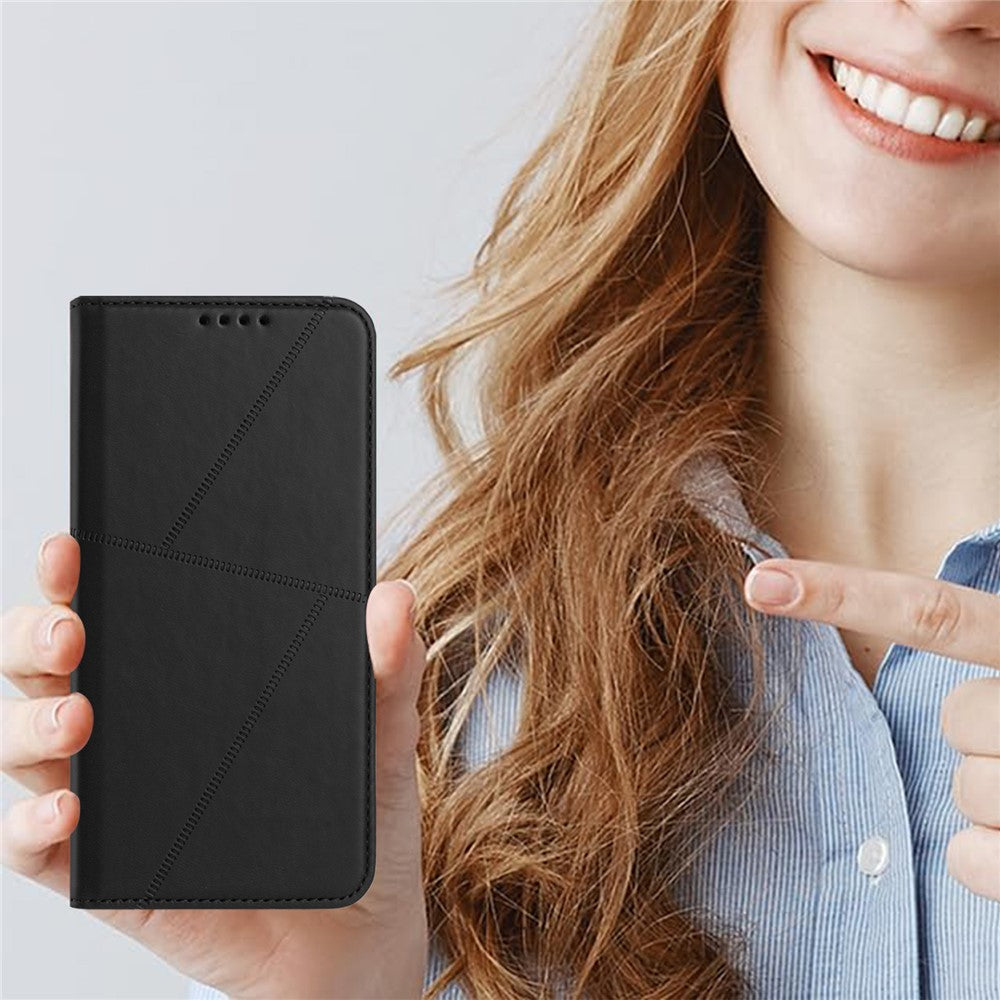 Xiaomi Redmi Note 14 4G (163.25mm) Plånboksfodral Magnetisk stängning Läder Flip mobilfodral med Stativ
