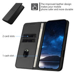 Xiaomi Redmi Note 14 4G (163.25mm) Plånboksfodral Magnetisk stängning Läder Flip mobilfodral med Stativ
