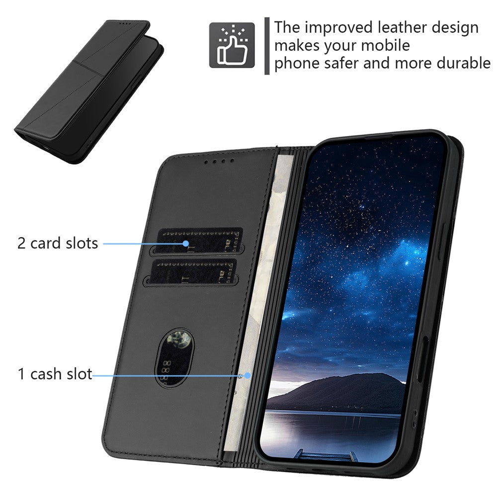 Xiaomi Redmi Note 14 4G (163.25mm) Plånboksfodral Magnetisk stängning Läder Flip mobilfodral med Stativ
