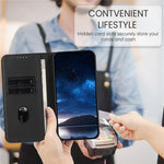 Xiaomi Redmi Note 14 4G (163.25mm) Plånboksfodral Magnetisk stängning Läder Flip mobilfodral med Stativ