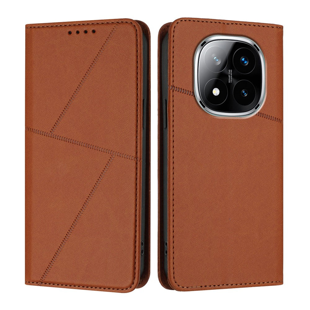 Xiaomi Redmi Note 14 Pro+ 5G / Xiaomi Redmi Note 14 Pro 4G / Xiaomi Poco X7 5G / Xiaomi Redmi Note 14 Pro 5G Plånboksfodral Magnetisk stängning Läderflikfodral med stativ
