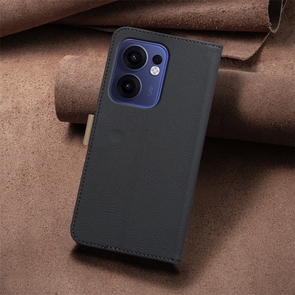 BINFEN COLOR För Oppo Reno13 F 5G (Reno 13 FS 5G) / 4G Läderfodral BF36 Blommönster mobilskal RFID-blockerande Plånboksställ