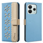 BINFEN COLOR For Xiaomi Poco M7 Pro 5G / Xiaomi Redmi Note 14 5G Leather Case  BF36 Floral Pattern Phone Cover RFID Blocking Wallet Stand