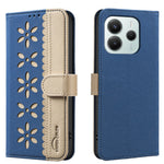 BINFEN COLOR For Xiaomi Poco M7 Pro 5G / Xiaomi Redmi Note 14 5G Leather Case  BF36 Floral Pattern Phone Cover RFID Blocking Wallet Stand