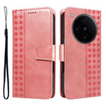 For Oppo Find X8 Pro 5G Leather Case Wallet Stand Grids Imprinted Phone Cover with Strap