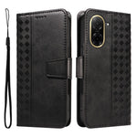 For Xiaomi Redmi A5 NFC (EU) (173.45mm) Leather Case Wallet Stand Grids Imprinted Phone Cover with Strap
