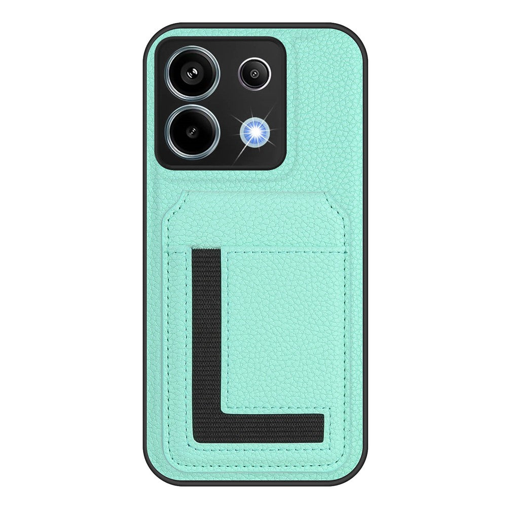Xiaomi Poco X6 5G / Xiaomi Redmi Note 13 Pro 5G Magnetiskt skal TPU + PU-läder bakstycke med avtagbar korthållare