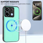Xiaomi Poco X6 5G / Xiaomi Redmi Note 13 Pro 5G Magnetiskt skal TPU + PU-läder bakstycke med avtagbar korthållare