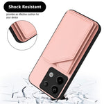 For Xiaomi Poco X6 5G / Xiaomi Redmi Note 13 Pro 5G Case Card Holder Kickstand Skin-Touch Phone Cover with Wrist Strap