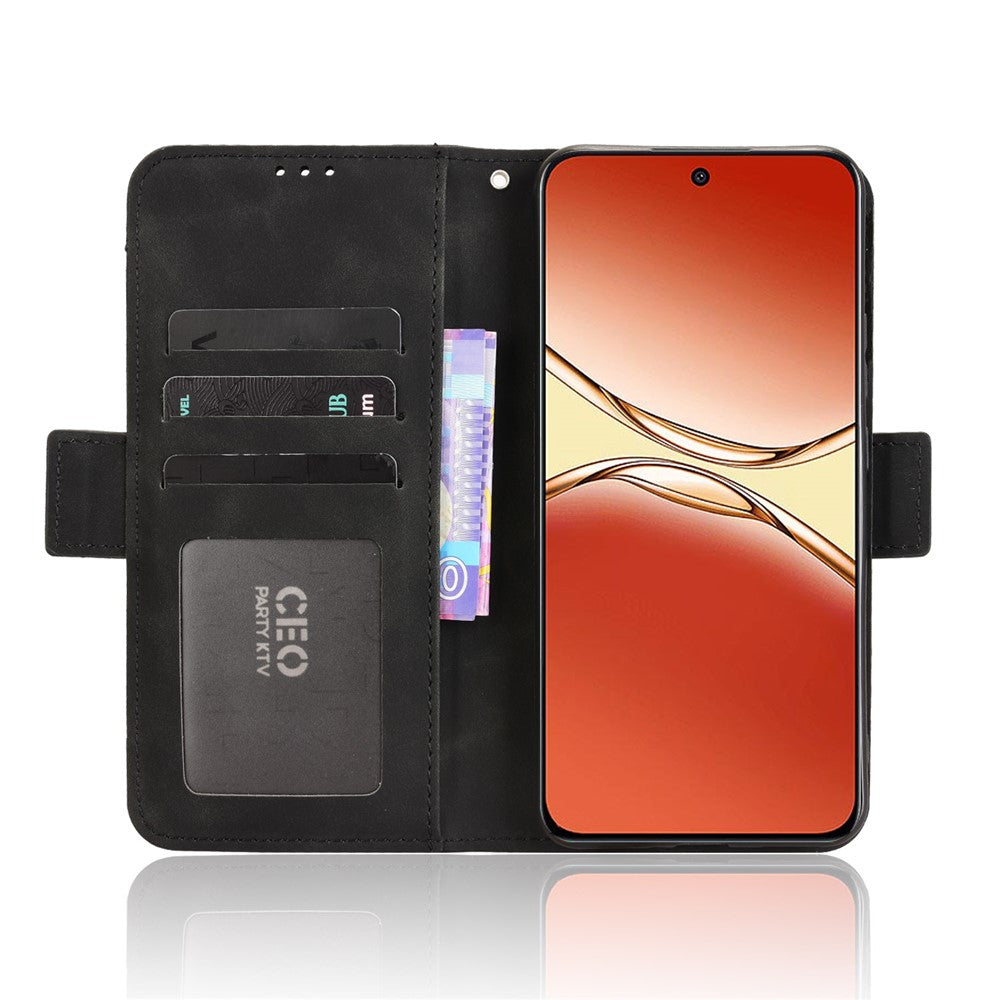 Læderetui til Oppo A5 Pro 5G (Kina) / Oppo F29 Pro 5G (global) som mobilpung med flere kortlommer