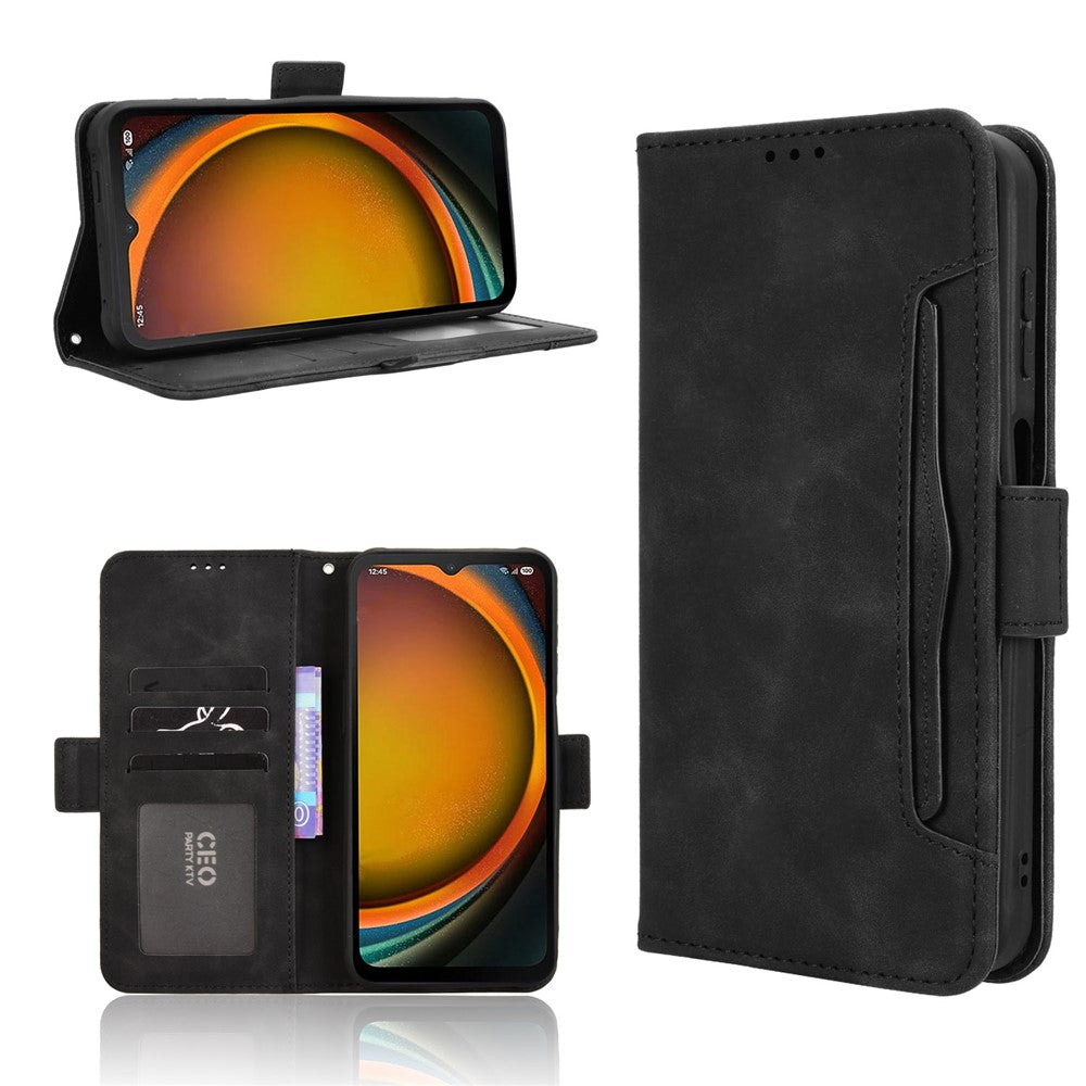 For Samsung Galaxy XCover7 Pro Leather Case Phone Wallet Cover with Multiple Card Slots