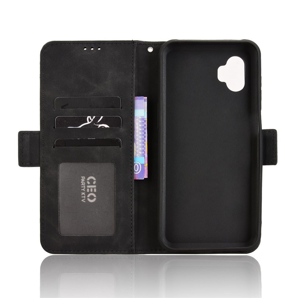 For Samsung Galaxy XCover7 Pro Leather Case Phone Wallet Cover with Multiple Card Slots