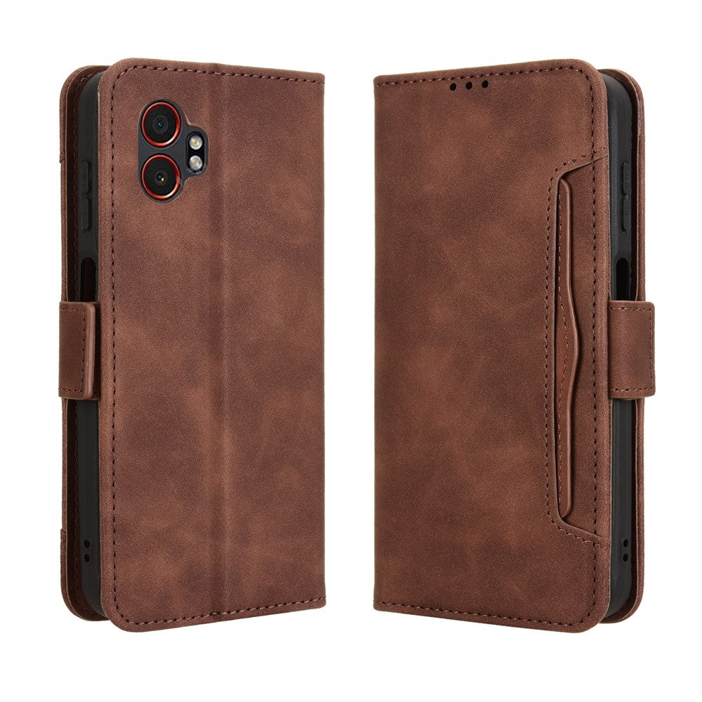 For Samsung Galaxy XCover7 Pro Leather Case Phone Wallet Cover with Multiple Card Slots