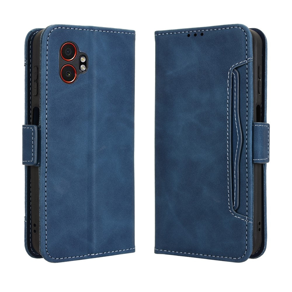 For Samsung Galaxy XCover7 Pro Leather Case Phone Wallet Cover with Multiple Card Slots