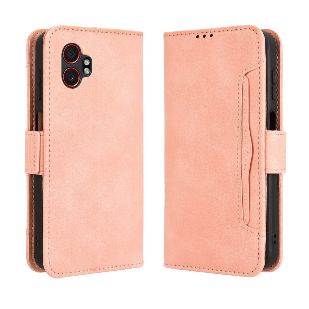 For Samsung Galaxy XCover7 Pro Leather Case Phone Wallet Cover with Multiple Card Slots