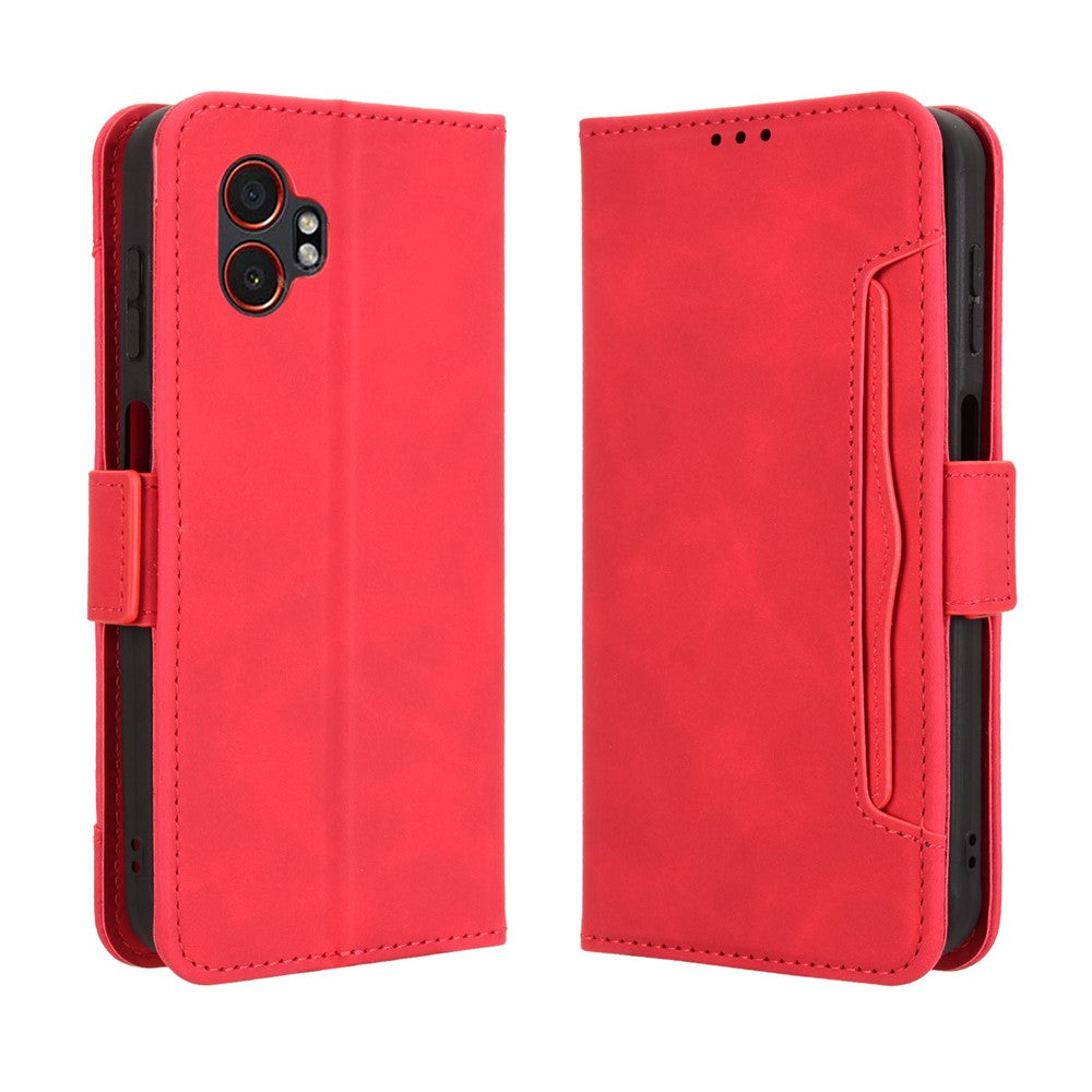 For Samsung Galaxy XCover7 Pro Leather Case Phone Wallet Cover with Multiple Card Slots