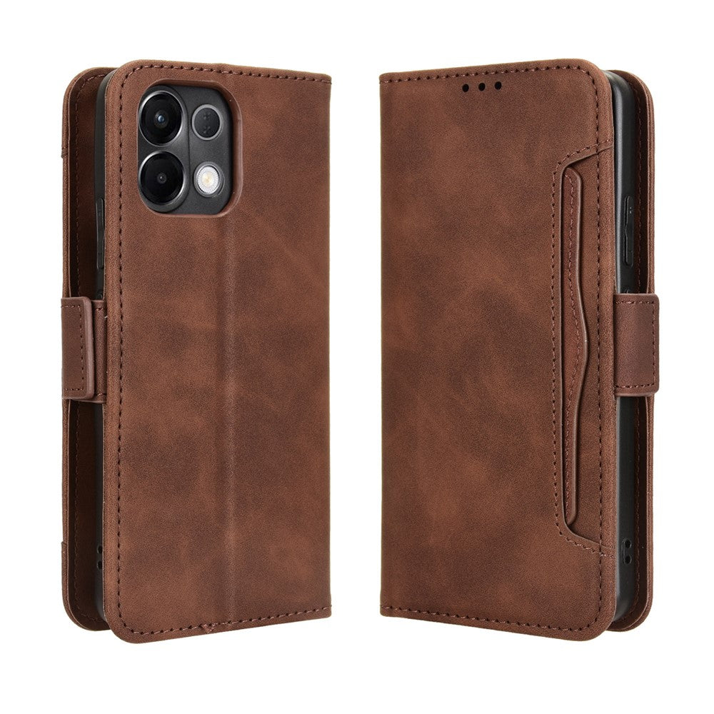 For Oppo K13 5G Leather Case Phone Wallet Cover with Multiple Card Slots