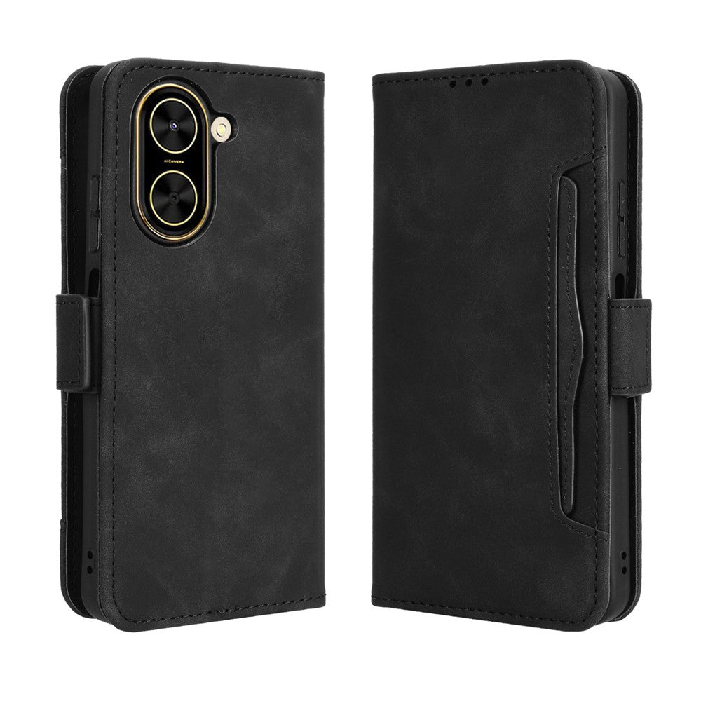For Xiaomi Redmi A5 NFC (EU) (173.45mm) Leather Case Phone Wallet Cover with Multiple Card Slots
