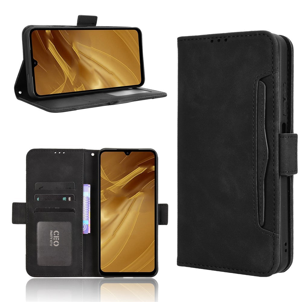 For Xiaomi Redmi A5 NFC (EU) (173.45mm) Leather Case Phone Wallet Cover with Multiple Card Slots
