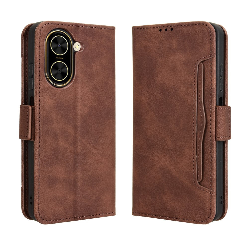 For Xiaomi Redmi A5 NFC (EU) (173.45mm) Leather Case Phone Wallet Cover with Multiple Card Slots