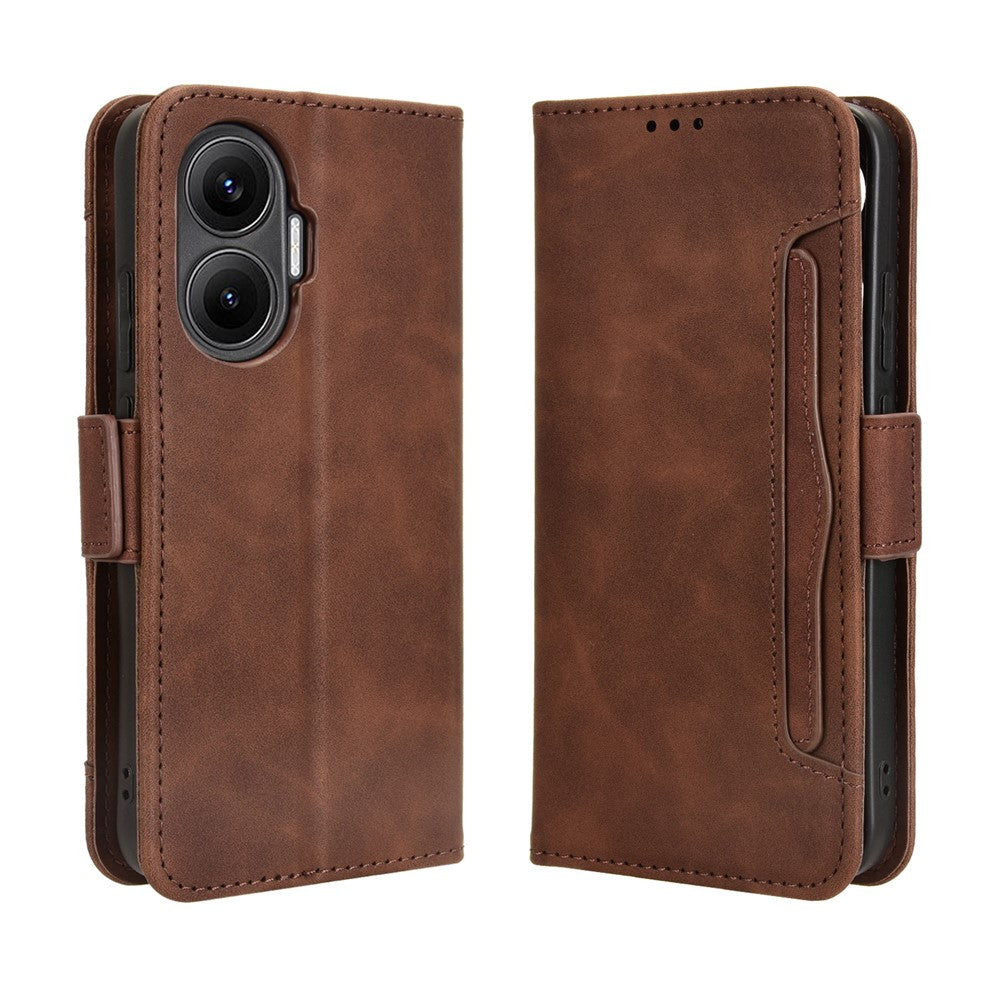 For Xiaomi Redmi Turbo 4 Pro 5G / Poco F7 5G Leather Case Phone Wallet Cover with Multiple Card Slots