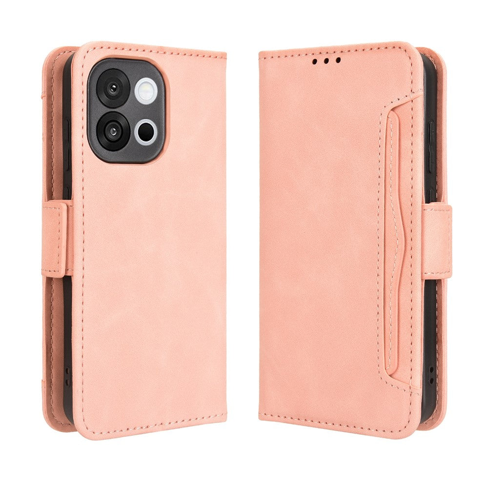 Til OnePlus 13T 5G Læder Cover Telefon Pung med Flere Kortlommer