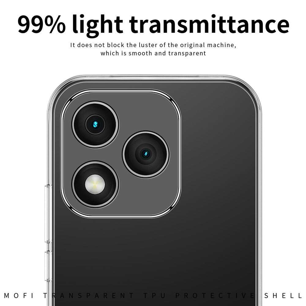MOFI For Honor X70i Clear Phone Case  Ultra-Thin TPU Phone Back Cover