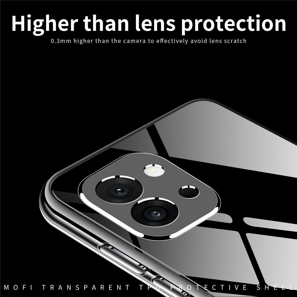 MOFI För OnePlus 13T 5G Genomskinligt mobilskal Ultratunt TPU mobil Baksida
