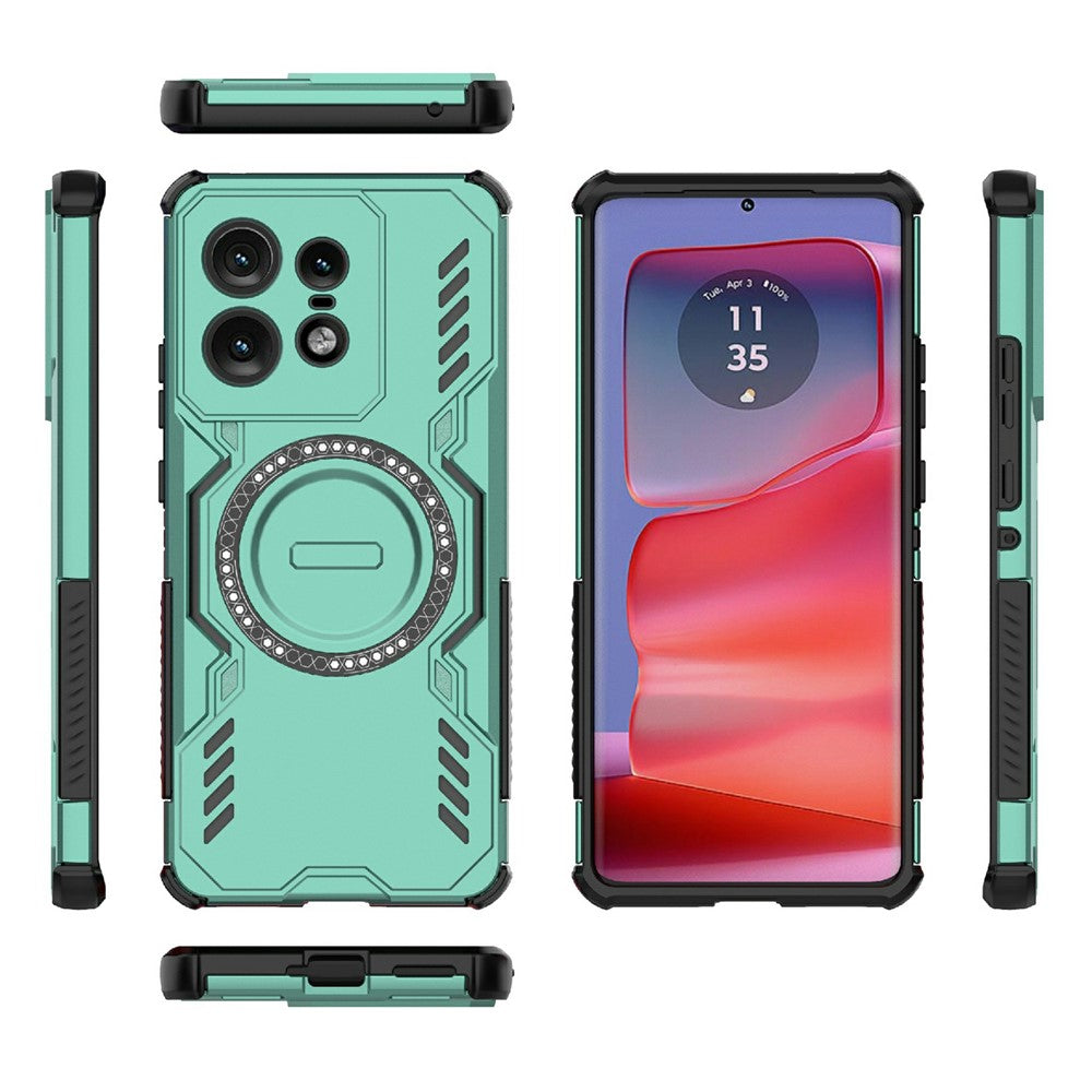 Motorola Edge 50 Pro 5G Magnetiskt Skal Butterfly Armor Hollow Värmeavledande PC + TPU mobilskal