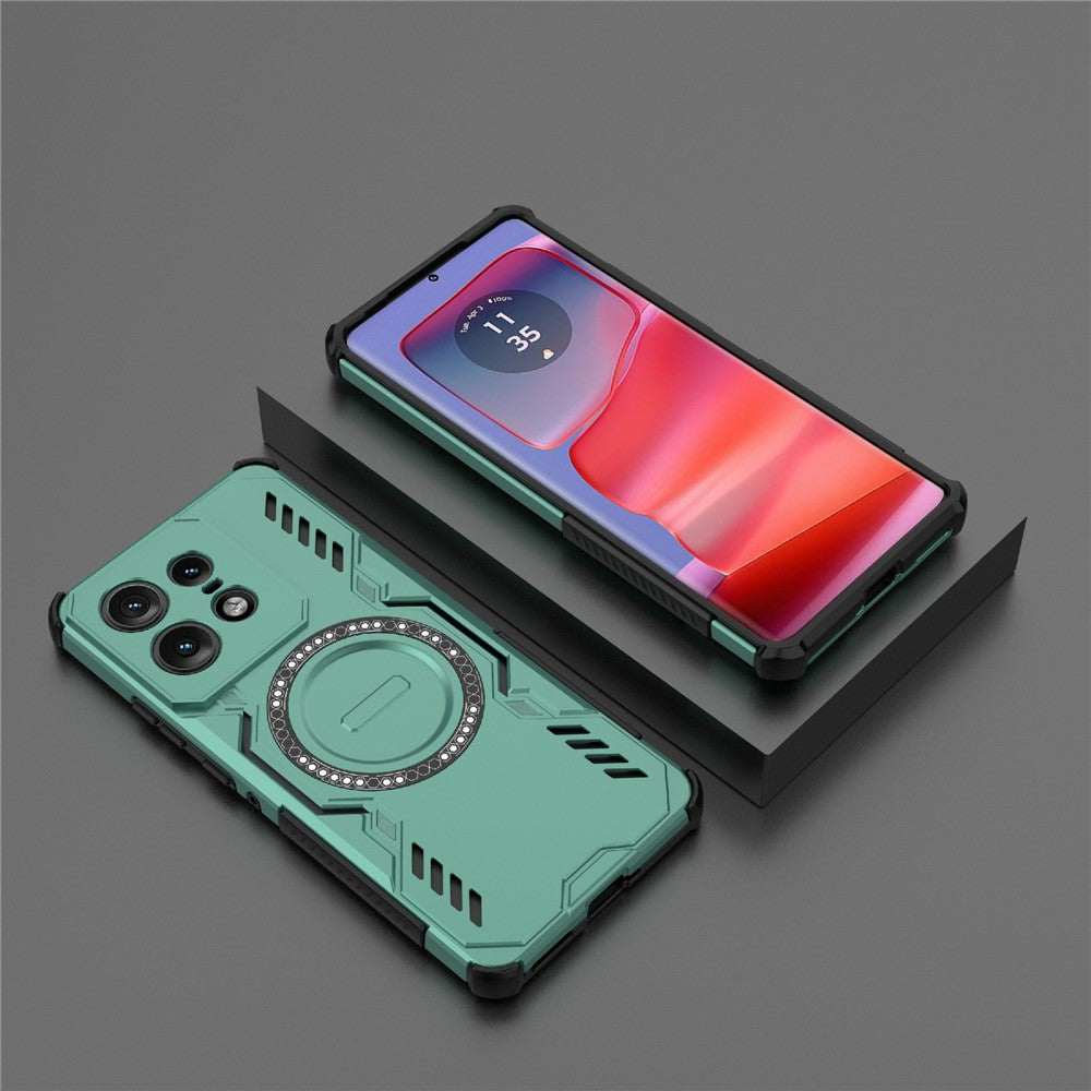 Motorola Edge 50 Pro 5G Magnetiskt Skal Butterfly Armor Hollow Värmeavledande PC + TPU mobilskal