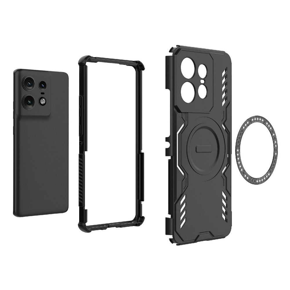 Motorola Edge 50 Pro 5G Magnetiskt Skal Butterfly Armor Hollow Värmeavledande PC + TPU mobilskal