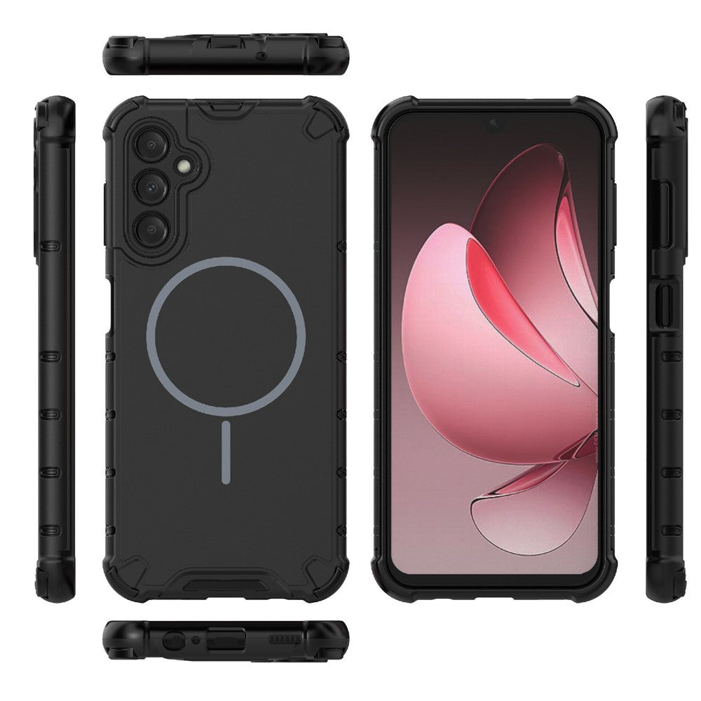 Samsung Galaxy A14 5G / 4G magnetisk etui, varmeafledende og stødsikkert TPU + PC-mobilcover på bagsiden