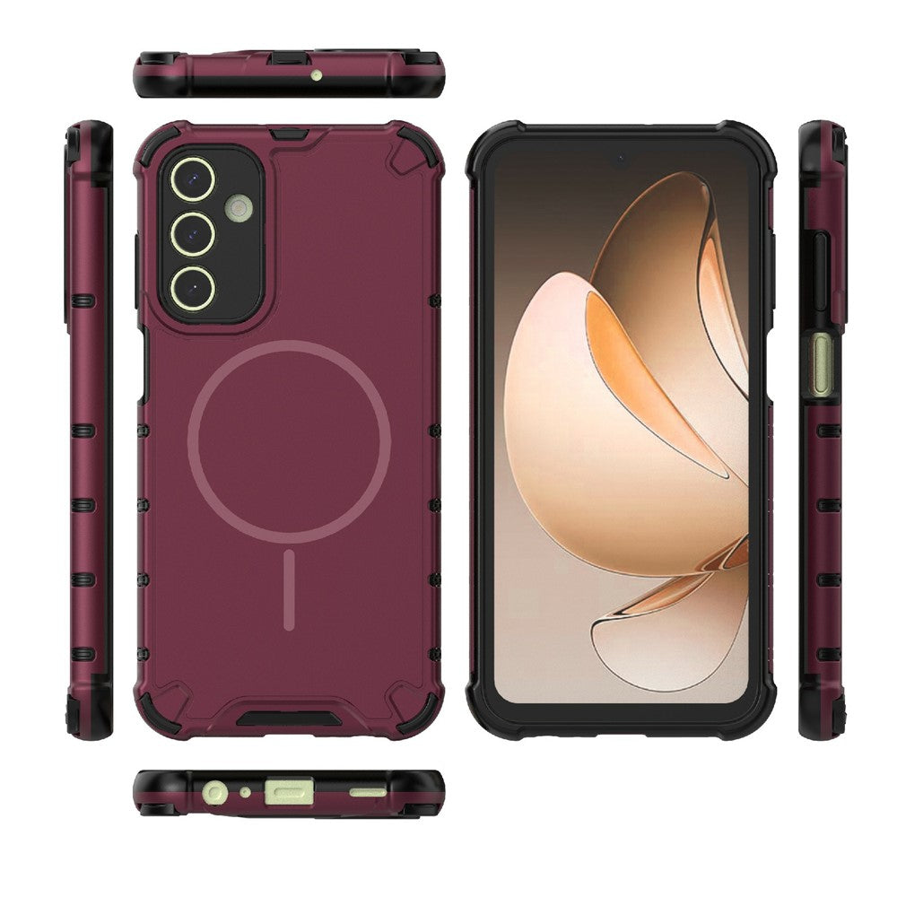 For Samsung Galaxy A15 5G / 4G magnetisk cover Varmeafledende stødsikker TPU + PC telefonbagside