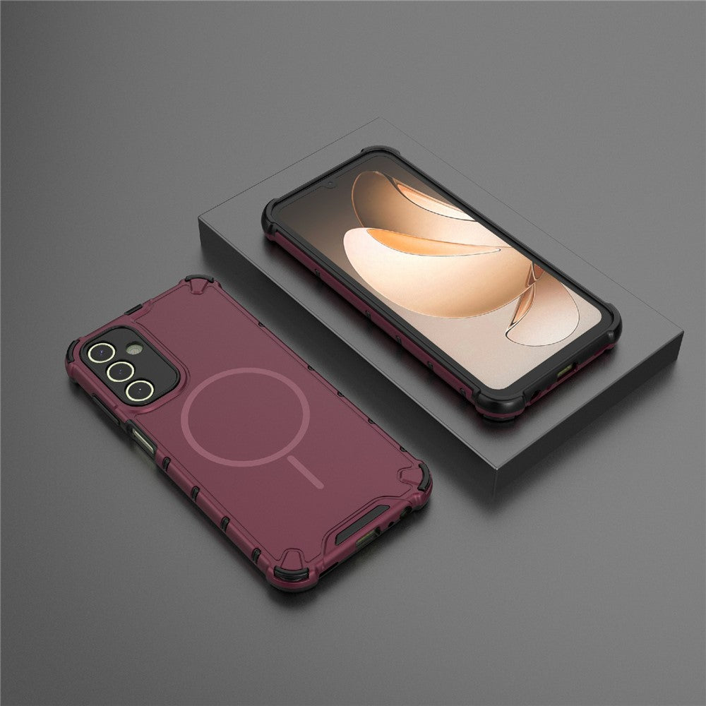 For Samsung Galaxy A15 5G / 4G magnetisk cover Varmeafledende stødsikker TPU + PC telefonbagside