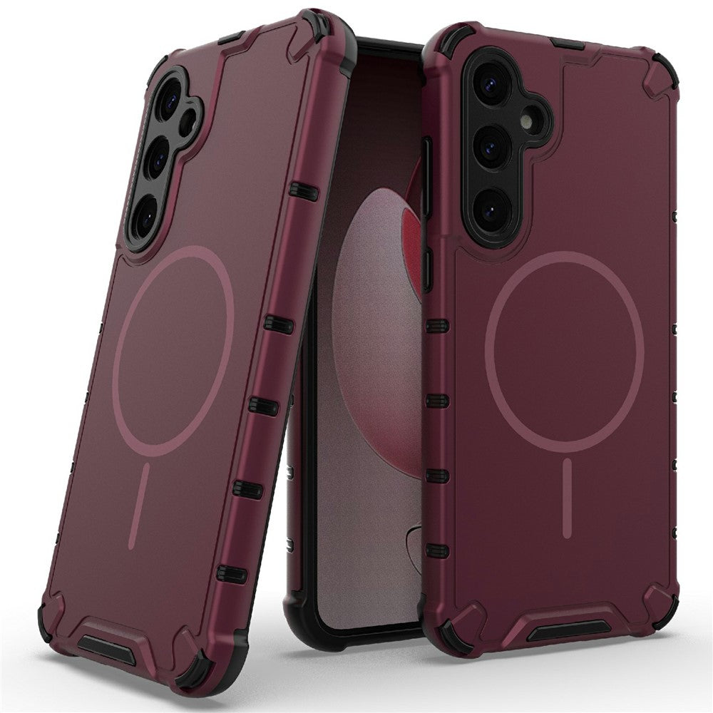 For Samsung Galaxy A35 5G Magnetic Case Heat Dissipation Shockproof TPU + PC Phone Back Cover
