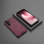 For Samsung Galaxy A35 5G Magnetic Case Heat Dissipation Shockproof TPU + PC Phone Back Cover